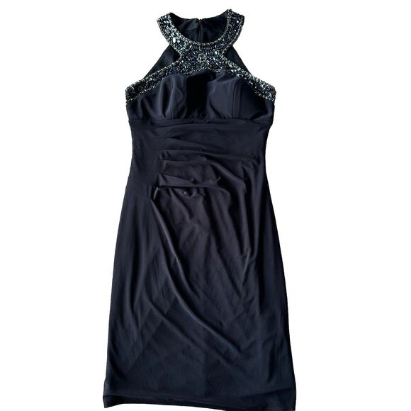 Cache Women’s Beaded Dress navy Size 6 - Picture 1 of 7